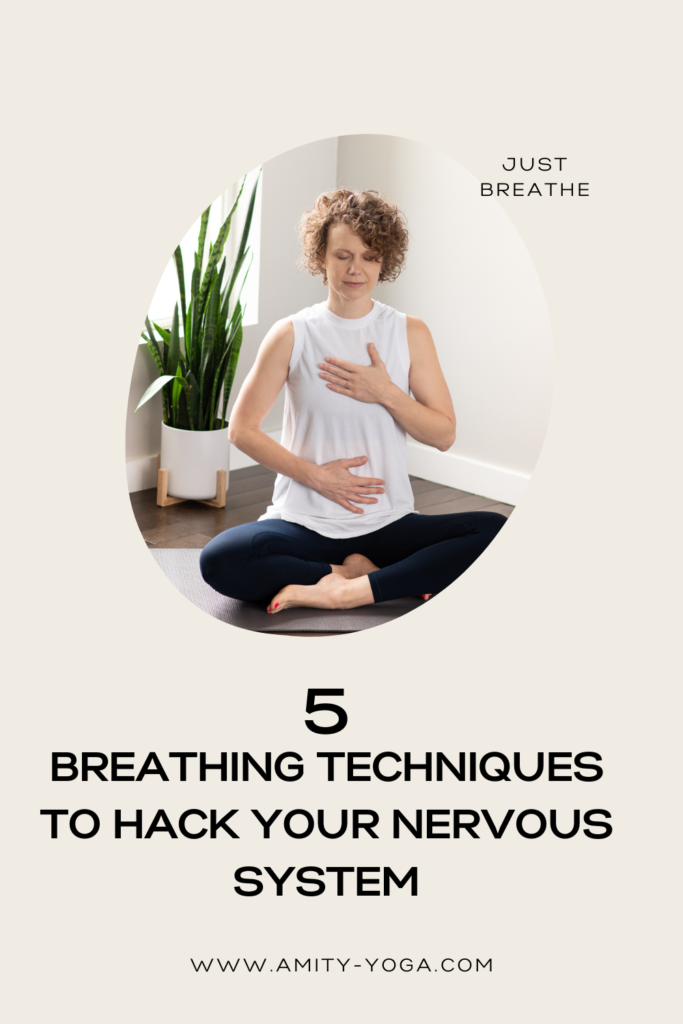 5 breathing techniques to hack your nervous system. Reduce stress and anxiety. Calm your nerves.